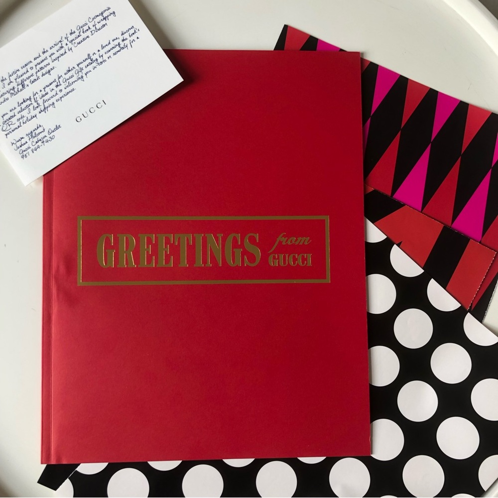 Gucci Gift Wrapping Paper Holiday Book Catalog Limited Edition VIP